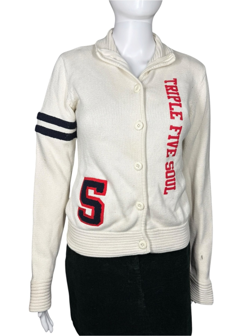 Triple Five Soul Vintage 90s Y2K Streetwear Cardigan Sweater Small